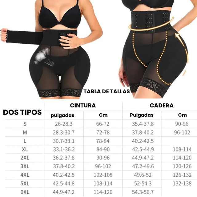 Bragas Acolchadas para Levantar Glúteos para Mujer